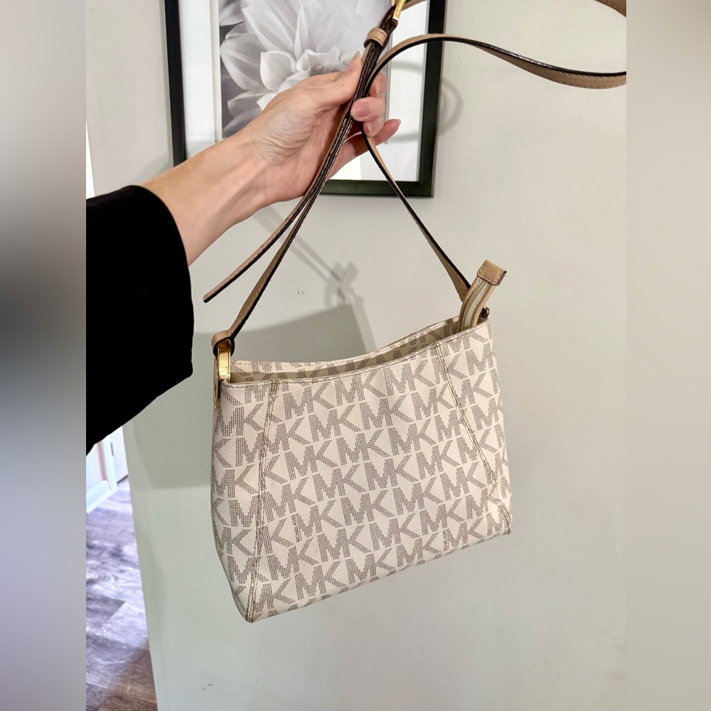 MK ivory crossbody bag